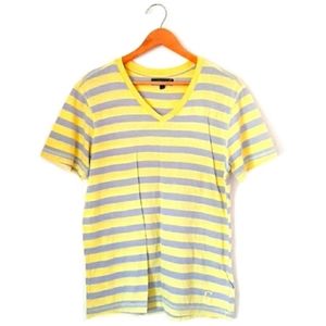 G by Guess men's Strippe V- neck
